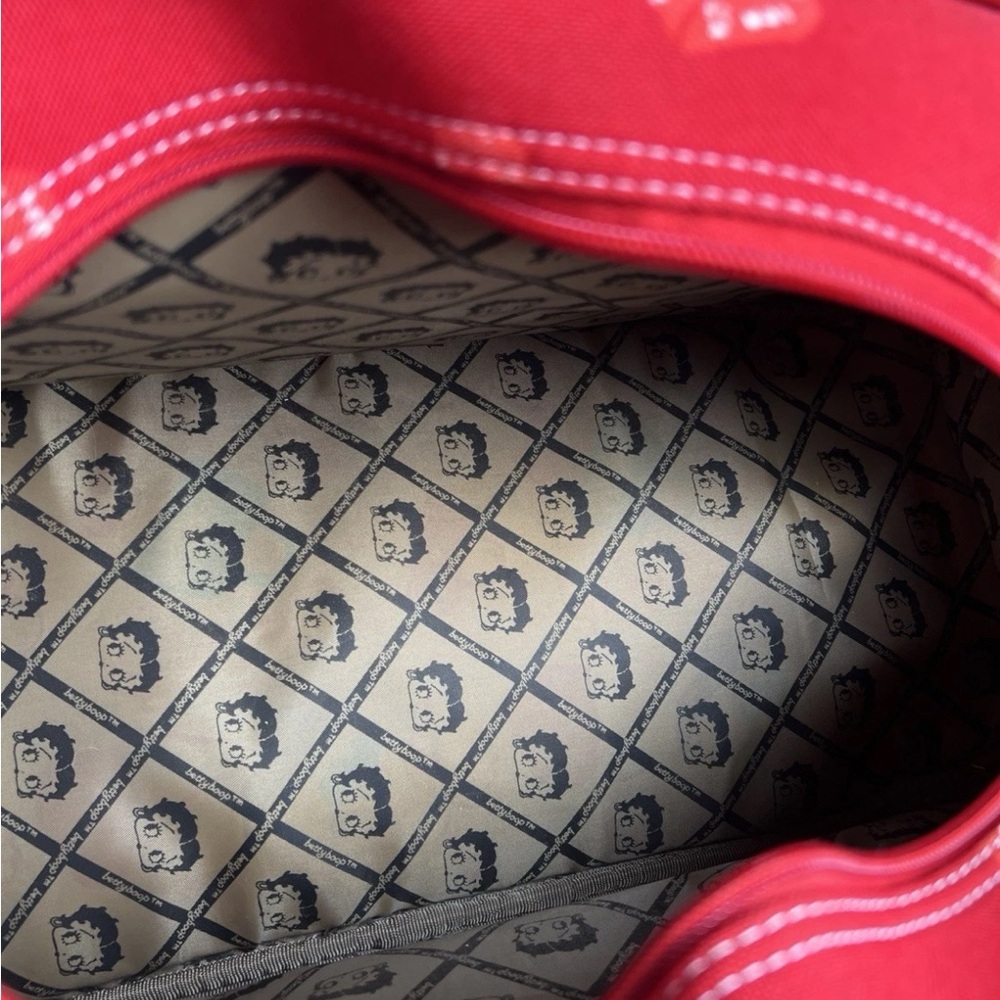 Betty Boop Red Y2K Satchel Duffel Overnight Canvas Bag for Travel Vacation❤️💋 - Picture 6 of 7